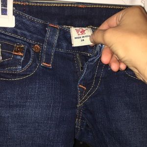 True religion bootcut jeans.